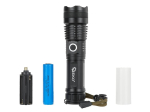 Taktická svítilna, LED XHP50, 15 W, 1500 lm, 1800 mAh - GEKO