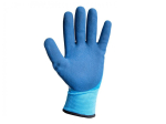 Voděodolné, zimní pracovní rukavice, bavlna - latex, velikost 8 - GEKO