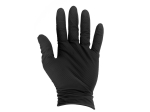 Nitrilové rukavice Solid Grip, pevné, odolné chemikáliím, 50 ks, černé, velikost L - GEKO