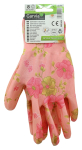 Rukavice zahradní vel. 8 NITRILE flowers pink