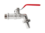Ventil zahradní, vstup 1/2", výstup 3/4" + hadičník 1/2" - GEKO