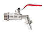Ventil zahradní, vstup 3/4", výstup 1" + hadičník 3/4" - GEKO