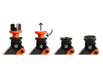 VÝHODNÝ SET 3+1 ZDARMA - Pojízdný hydraulický zvedák 2.5 t, momentový klíč 1/2", 28–210 Nm, Klíč L teleskopický 17–19 mm + Zajišťovací klíny