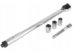 VÝHODNÝ SET 3+1 ZDARMA - Pojízdný hydraulický zvedák 2.5 t, momentový klíč 1/2", 28–210 Nm, Klíč L teleskopický 17–19 mm + Zajišťovací klíny