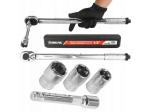 VÝHODNÝ SET 3+1 ZDARMA - Pojízdný hydraulický zvedák 2.5 t, momentový klíč 1/2", 28–210 Nm, Klíč L teleskopický 17–19 mm + Zajišťovací klíny