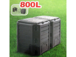 Plastový kompostér 800l, 2 moduly - černý MODULE COMPOGREEN