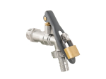 Ventil zahradní s uzamykatelnou pákou LEVER LOCK, vstup 1/2", výstup 3/4" hadičník 1/2- BRADAS
