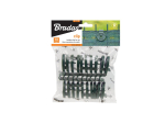 Upínací spona na sítě, tkaniny BUNGEE CORD CLIPS, zelená, balení 10 ks - BRADAS