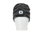 Čepice s LED světlem, USB nabíjení, maskáčová - GEKO