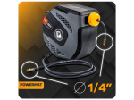 Samonavíjecí buben s pneumatickou hadicí 8×12 mm, 20 m - POWERMAT
