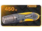 Mini horkovzdušná pistole 450 W + sada 40 ks bužírek - POWERMAT
