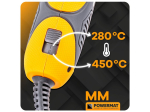 Mini horkovzdušná pistole 450 W + sada 40 ks bužírek - POWERMAT