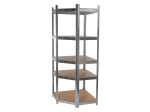 Regál policový rohový 180×40×70 cm, 175 kg, kovový - GEKO