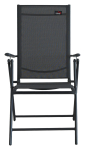 Židle zahradní skládací PULA tmavě šedá