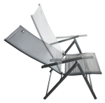 Židle zahradní skládací PULA tmavě šedá