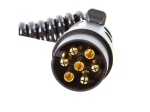 Prodlužovací kabel k přívěsu (spirálový) 3 m, 7 pólů, 12 V, samec/samice - MAR-POL