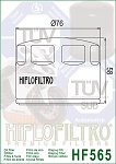 Olejový filtr HF565