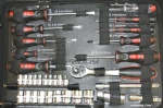 Profesionální hliníkový kufr s nářadím z chrom-vanadiové oceli 95 dílů ZUR-TS0495