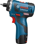Aku vrtací šroubovák Bosch GSR 12V-20 HX Professional, 2x AKU 3,0Ah, 06019D4105