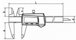 Posuvné měřítko digitální Somet 0-150mm, kovový displej