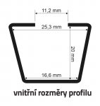 Střešní nosič FABIA I/OCTAVIA I zámek černý DIH - liftback