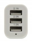 Zástrčka 3xUSB 12-24V 5V/3100mA