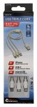 Nabíjecí USB kabel 3in1 (micro USB, iPhone, USB C)