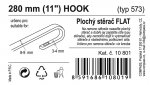 Stěrač FLAT BULK (HOOK) 11"/280mm