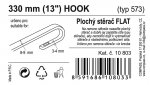 Stěrač FLAT BULK (HOOK) 13"/330mm