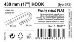 Stěrač FLAT BULK (HOOK) 17"/430mm