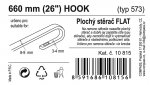 Stěrač FLAT BULK (HOOK) 26"/660mm