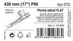 Stěrač FLAT BULK (PIN) 17"/430mm