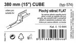 Stěrač FLAT BULK (CUBE) 15"/380mm