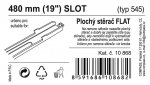 Stěrač FLAT BULK (SLOT) 19"/480mm