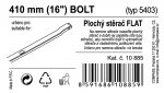 Stěrač FLAT BULK (BOLT) 16"/410mm