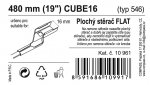 Stěrač FLAT BULK (CUBE16) 19"/480mm