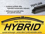 Stěrač HYBRID  330mm + 11 adaptérů TEFLON