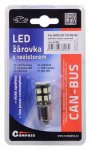 Žárovka 19 SMD LED 12V Ba15S s rezistorem CAN-BUS ready bílá