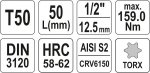 Nástavec  1/2" bit Torx T50
