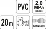 Hadice vzduchová PVC 10mm, 20m