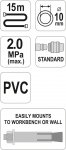 Naviják se vzduchovou hadicí PVC 10mm, 15m