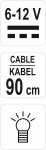 Zkoušečka napětí 6-12V kabel 90cm