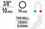 Nástavec na svíčky s kloubem 3/8" 14 mm