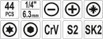 Sada nářadí brašna 44 ks
