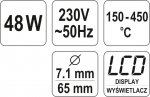 Pájecí stanice YATO 150-450°C 40W