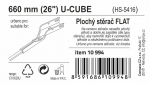 Stěrač FLAT BULK (U-CUBE) 26"/660mm