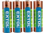 Baterie alkalické EXTOL ENERGY ULTRA +, 4ks, 1,5V AA (LR6)