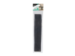 Elastické stahovací pásky 10×300 mm, 20 ks, černé - BRADAS