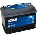 Exide Excell 12V 74Ah 680A EB740 pravá 