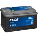 Exide Excell 12V 80Ah 700 A EB802 pravá